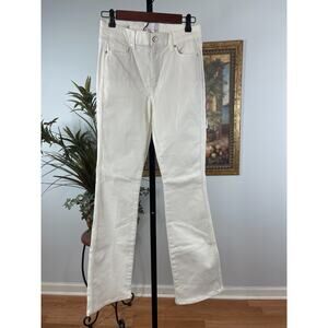 White House Black Market Jeans Women's 0R White Denim High Rise Coastal Chic‎